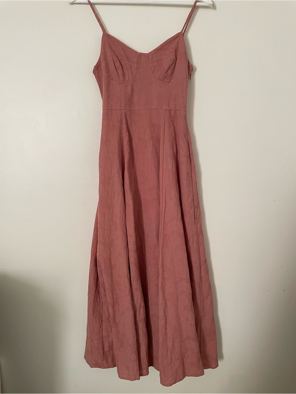 Lulu's Dusty Rose Spaghetti-Strap Maxi Dress